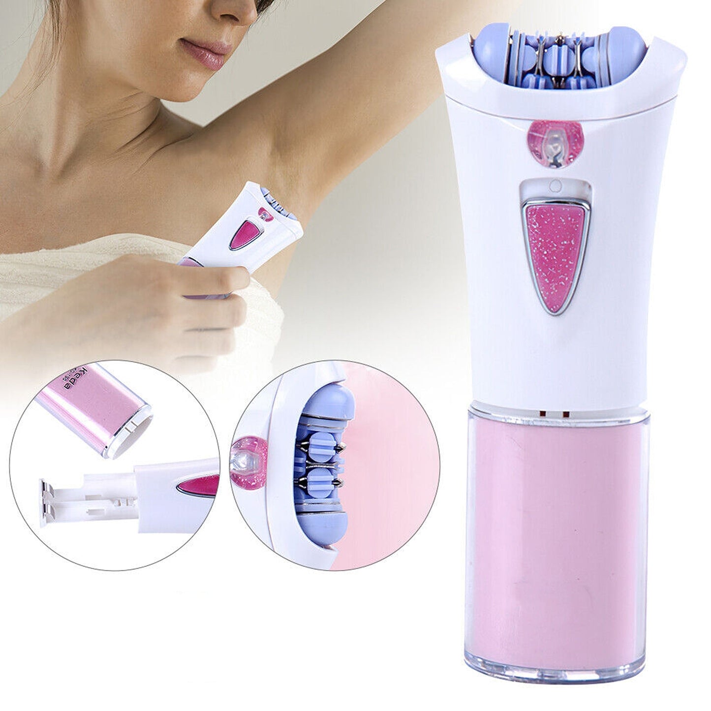 Smooth Glide Epilator for Women Face and Body Hair Removal