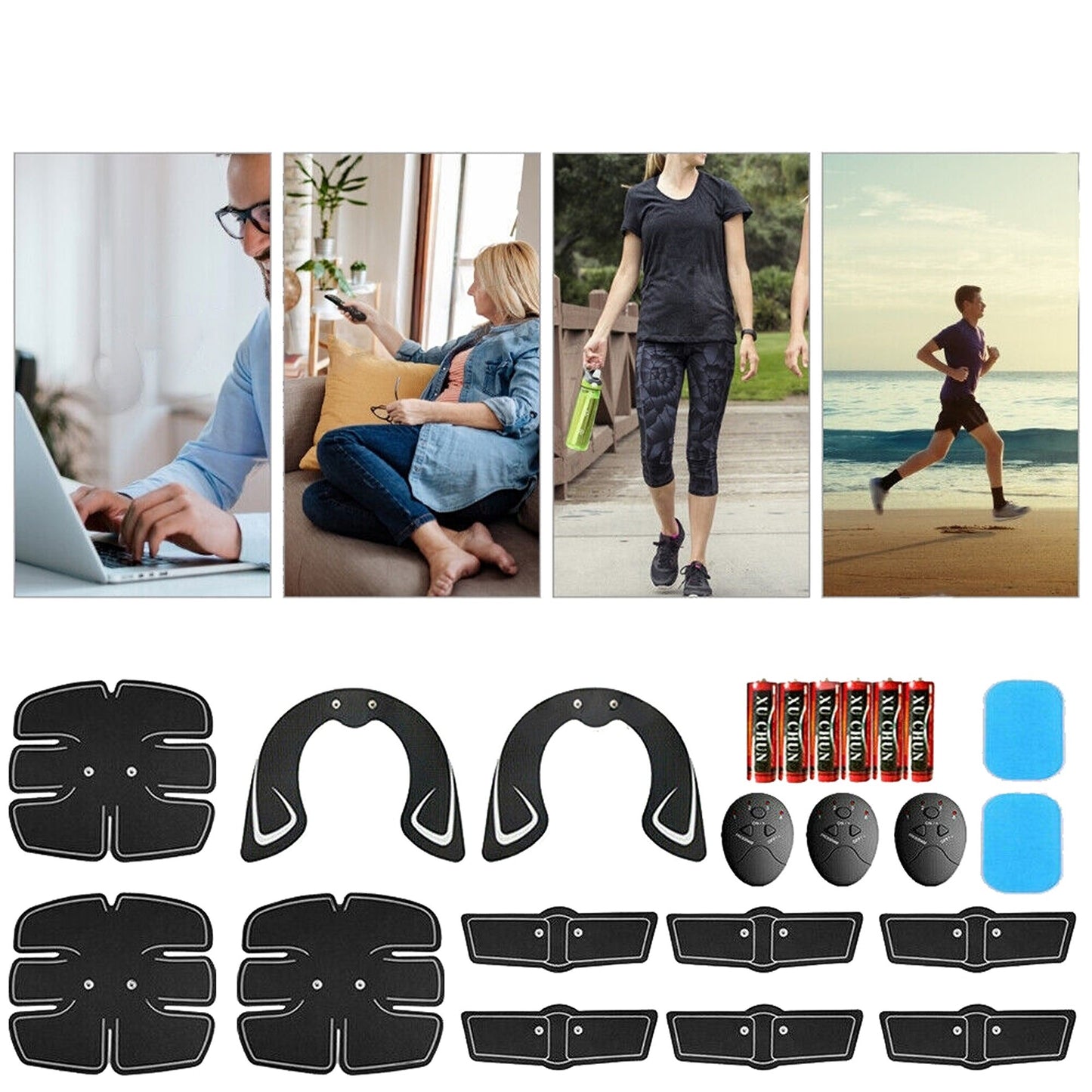 Full Body EMS Muscle Stimulator ABS Ultimate Hip Trainer Gear