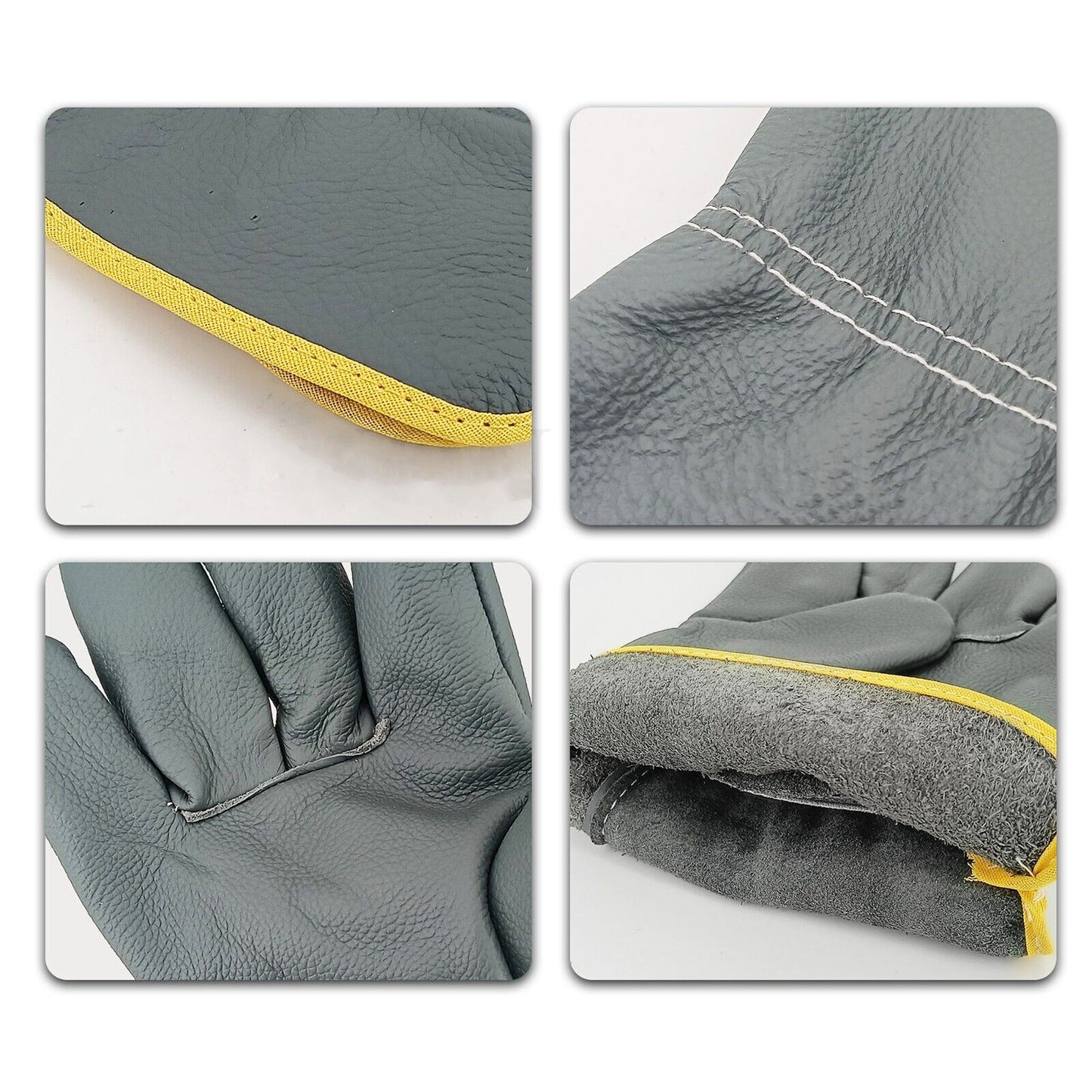 Gardening Premium Leather Safety Work Rigger Gloves