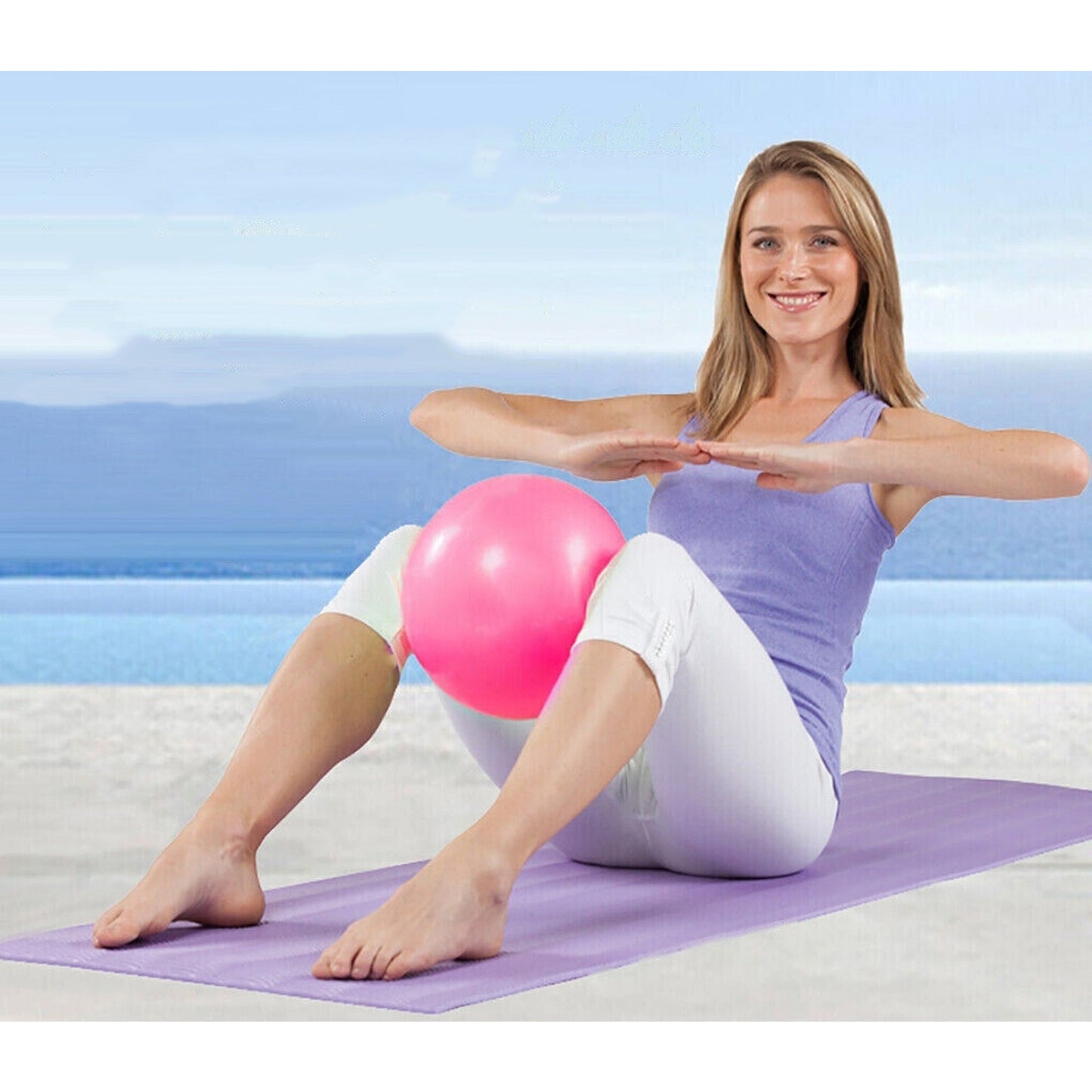 25cm Gym Yoga Ball for Fitness Pilates Pregnancy and Birthing Exercises