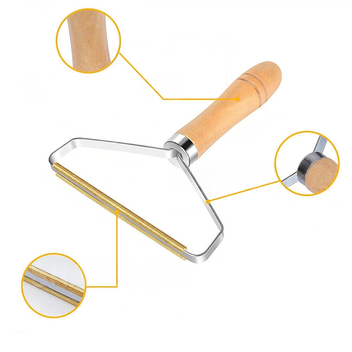2pcs Dual Lint and Pet Hair Removal Scraper Fabric and Carpet Cleaner