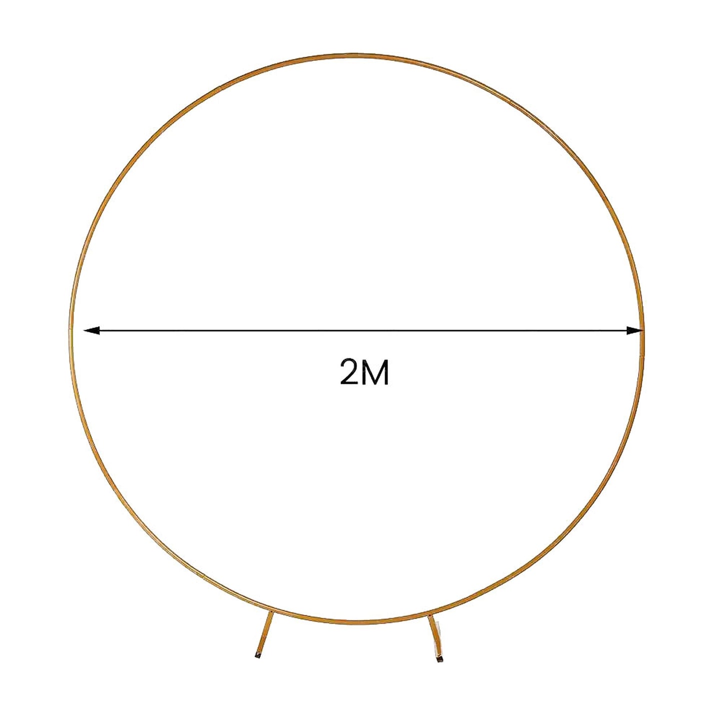2M Round Circle Wedding Arch with Flower Display Hoop