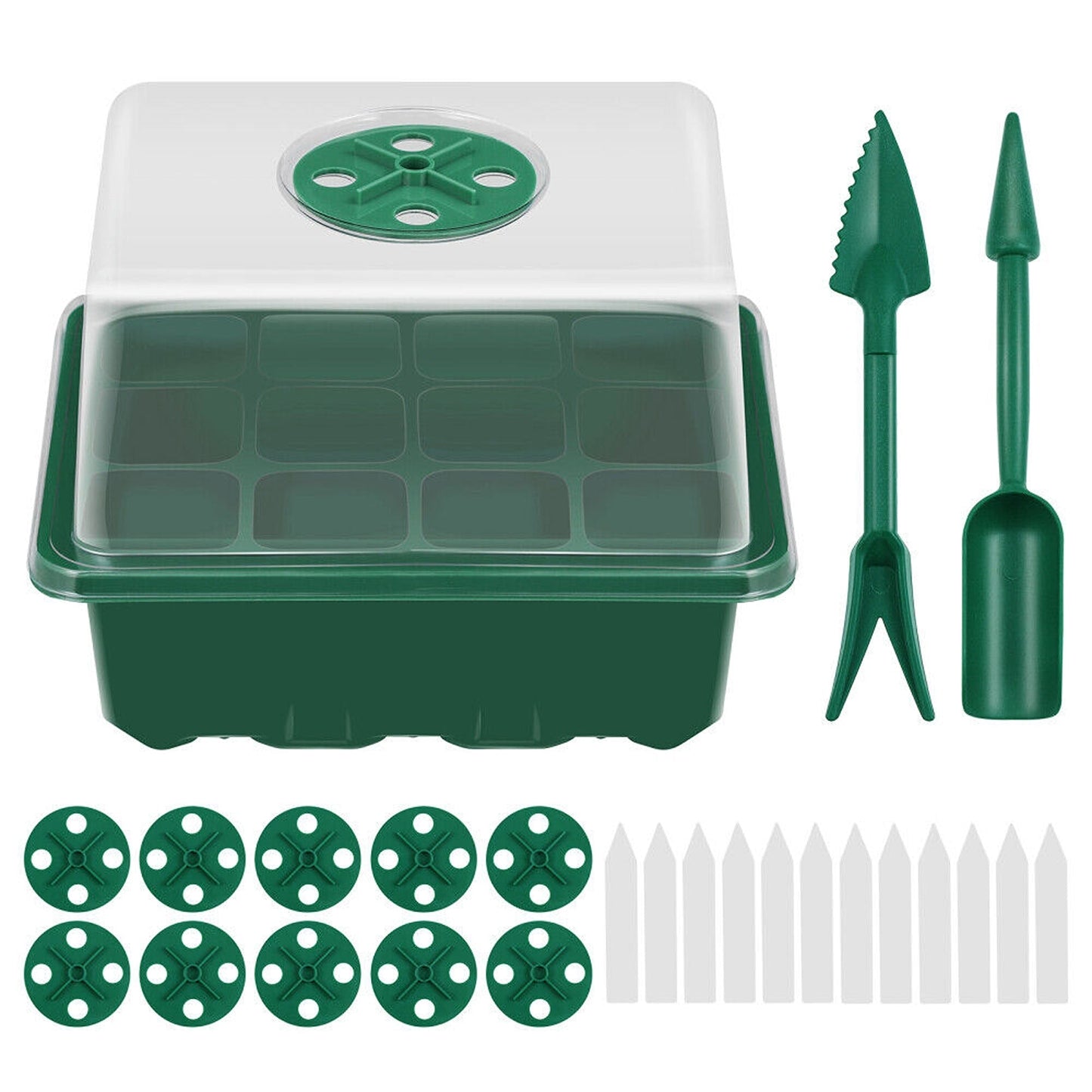 10pcs Planting Starter Kit Multi-Hole Seedling Box