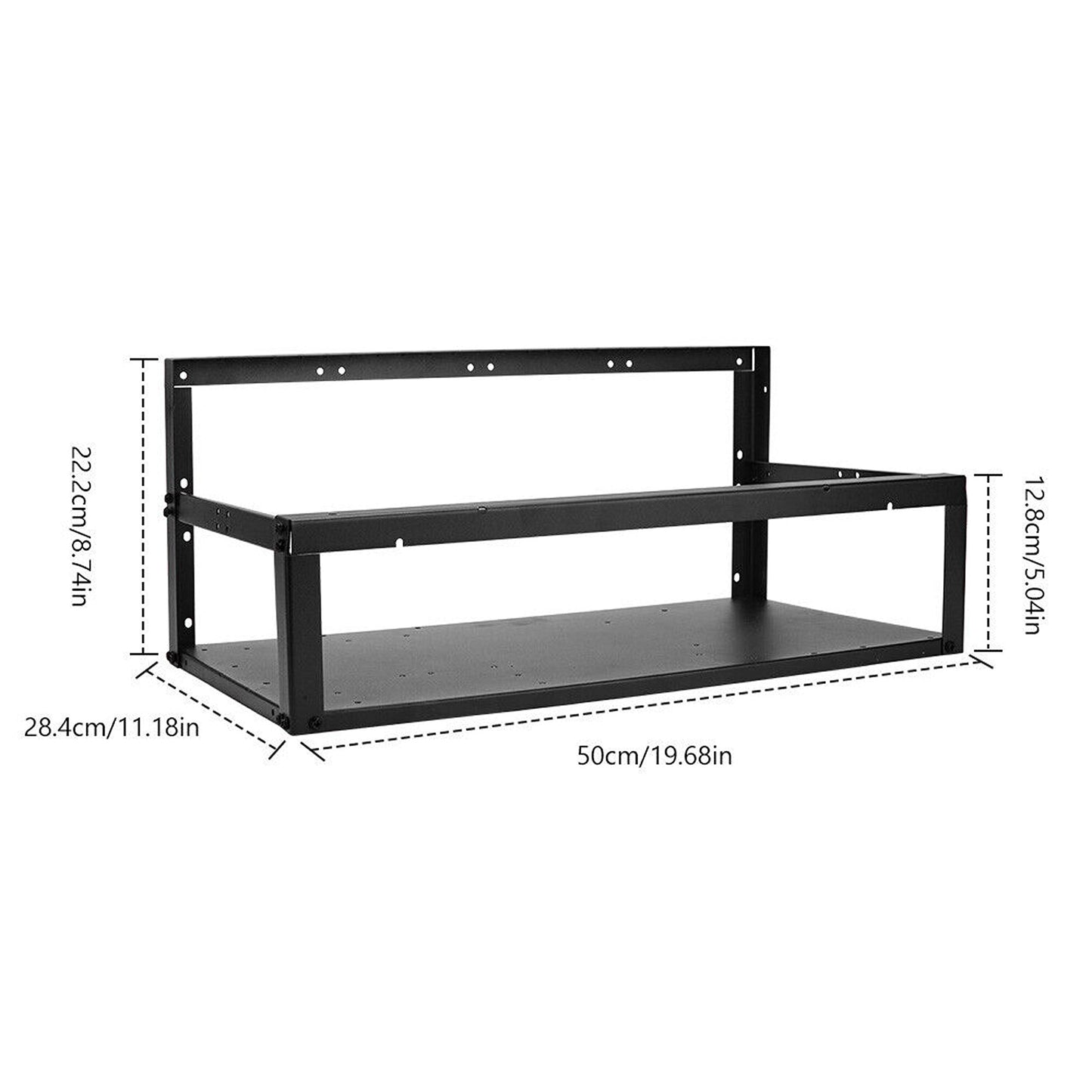 Open Air Mining Frame for 6 GPU Steel Rack for Crypto Miner Setup