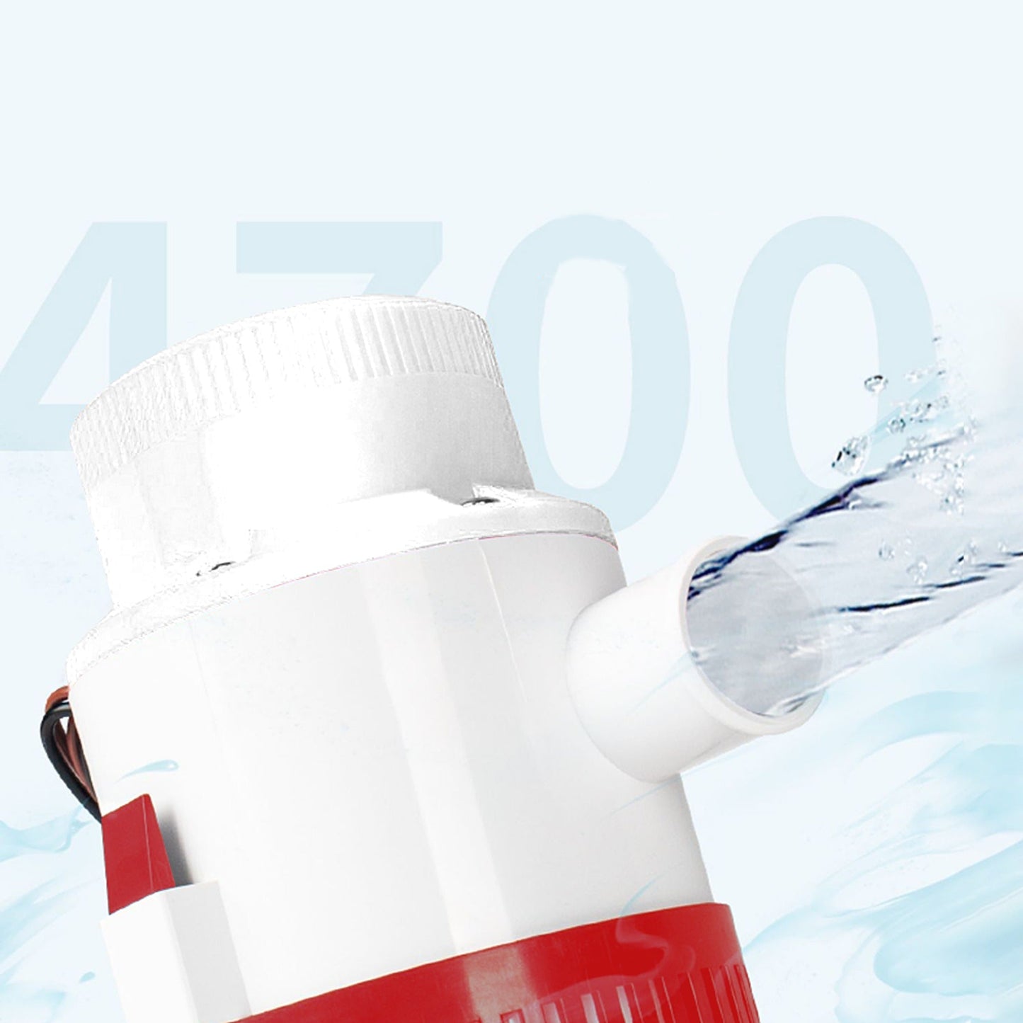 Bilge Pump 4700 GPH Submersible Water Removal for Marine Boats 12V