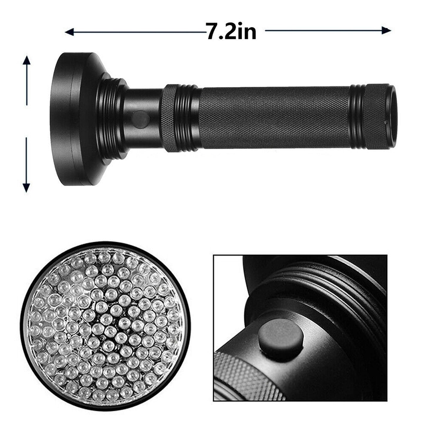 395nM Ultraviolet Light Aluminum Kit LED UV Flashlight Torch