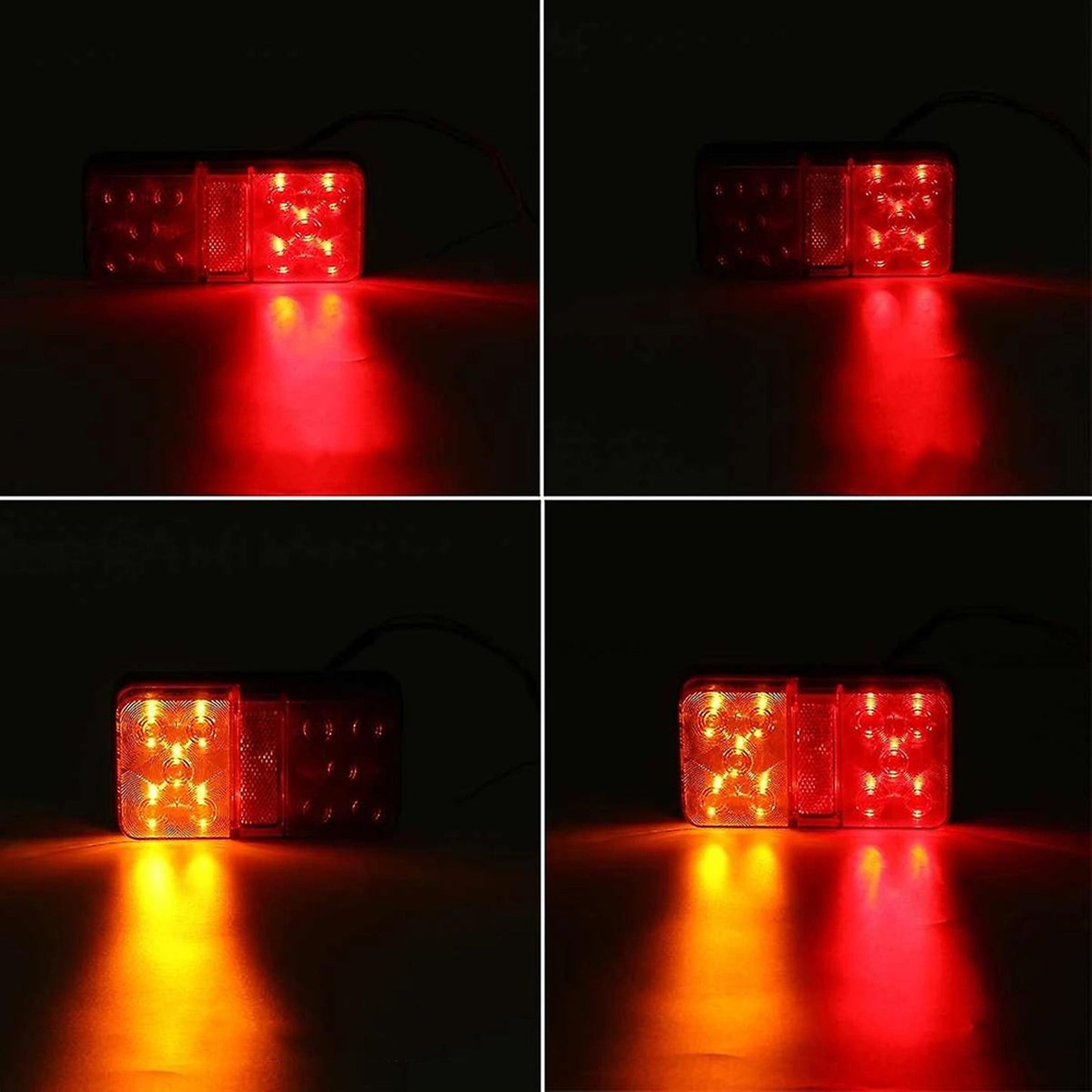 Waterproof Tail Lights LED Trailer Ute Boat Caravan Screw IP67 ADR