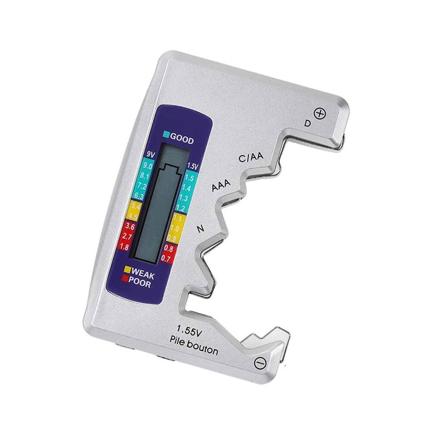Universal Battery Capacity Tester for AA AAA C D and Button Cells 1.5V
