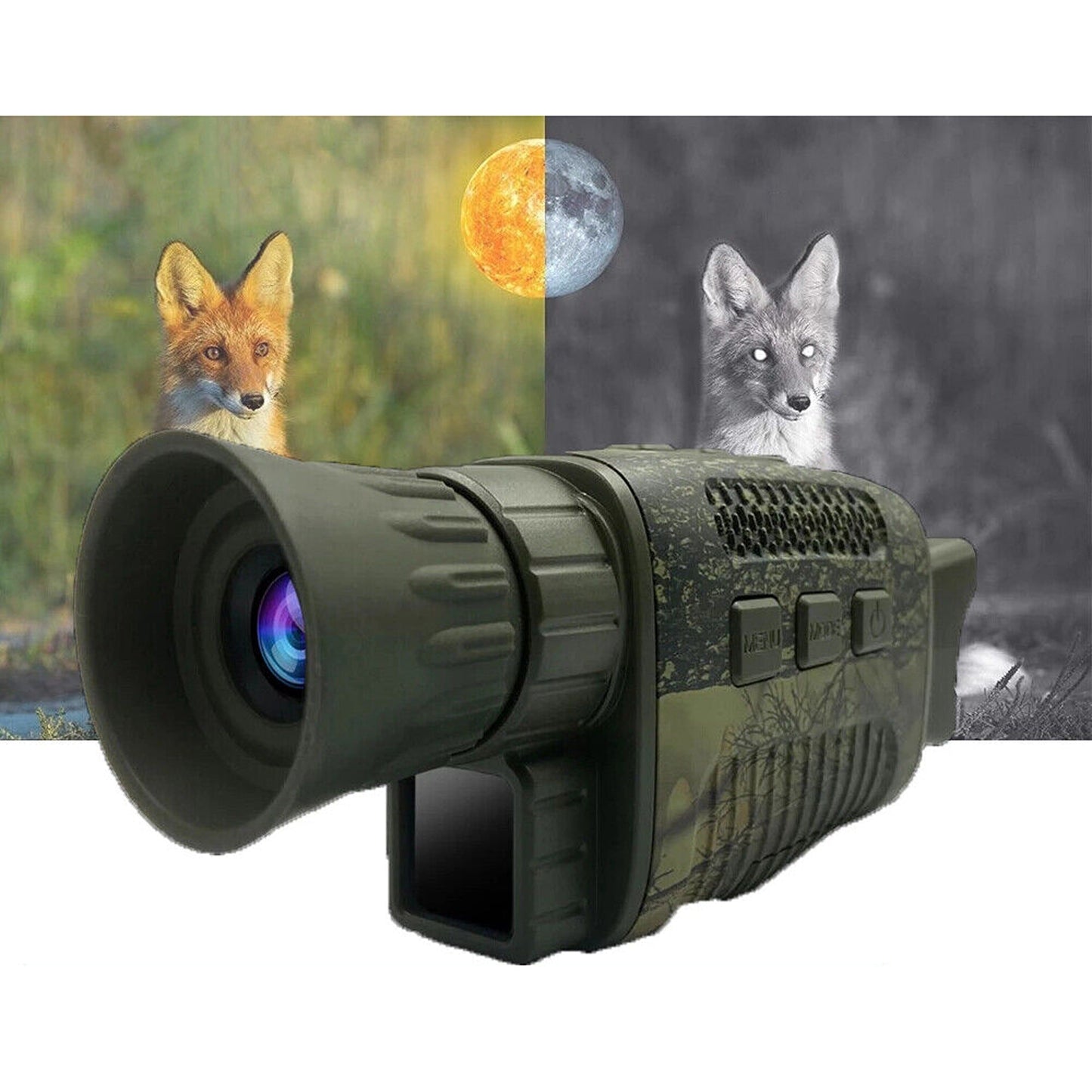 HD Video Night Vision Monocular with 5X Zoom and 4K Digital Camera