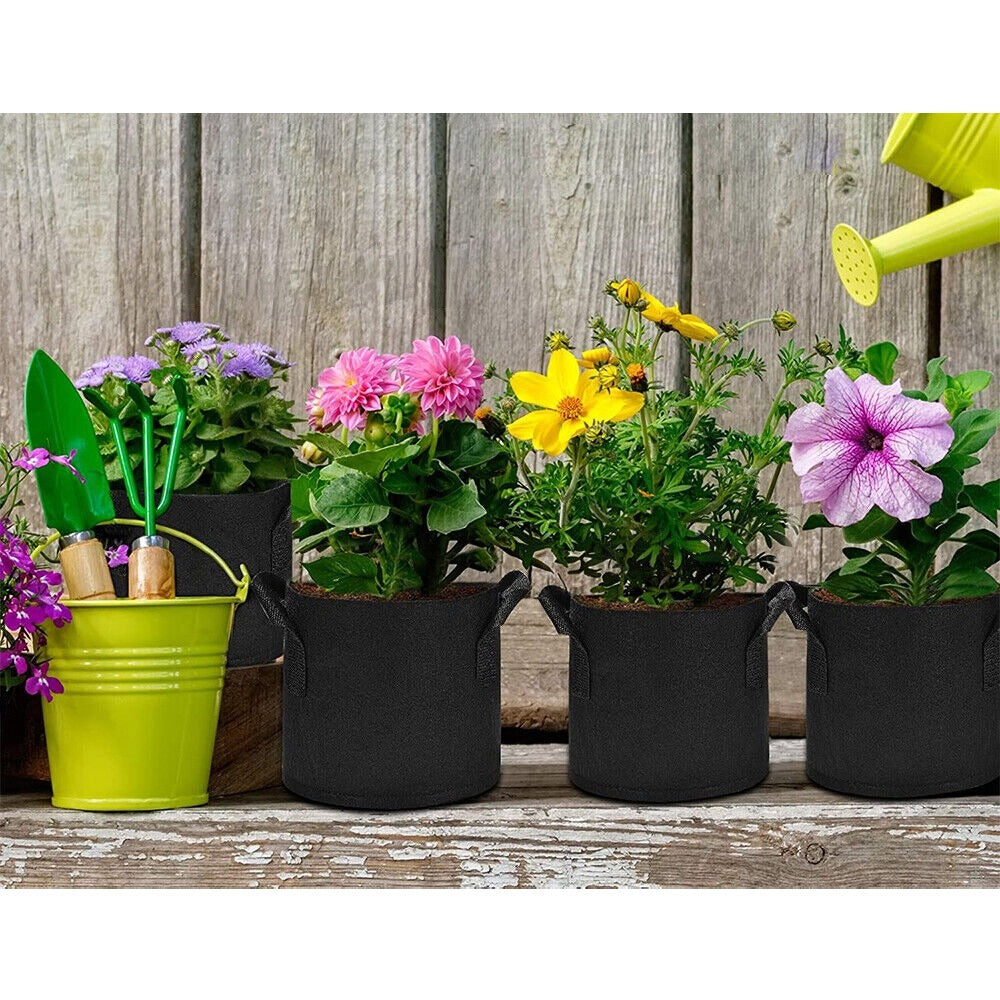 Grow Bags for Plants Fabric Pots with Handles 3 to 10 Gallons