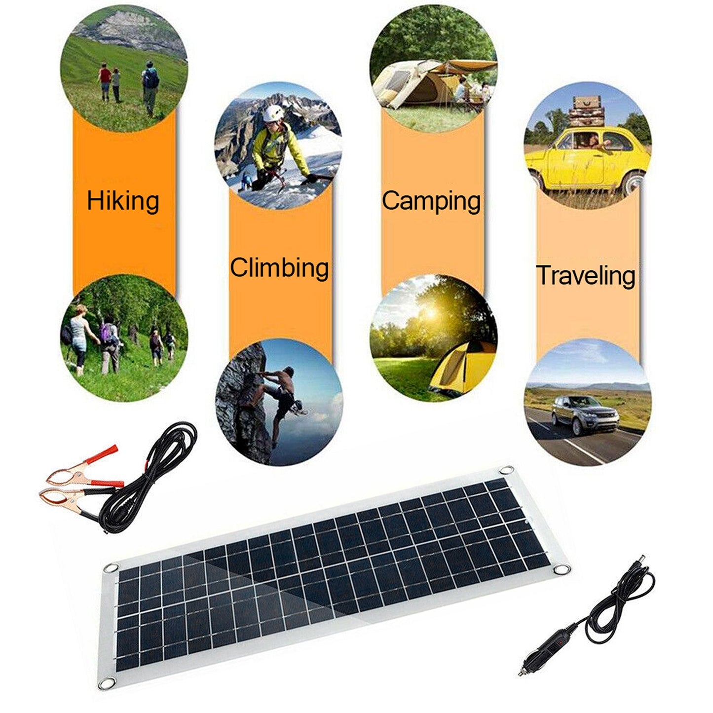 Camping Solar Panel Mono Caravan Charging Power Battery
