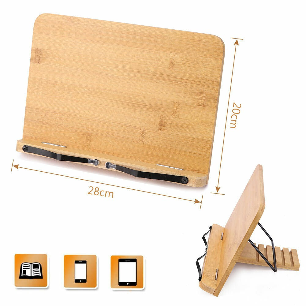Portable Bookstand with Adjustable Book Holder for Reading