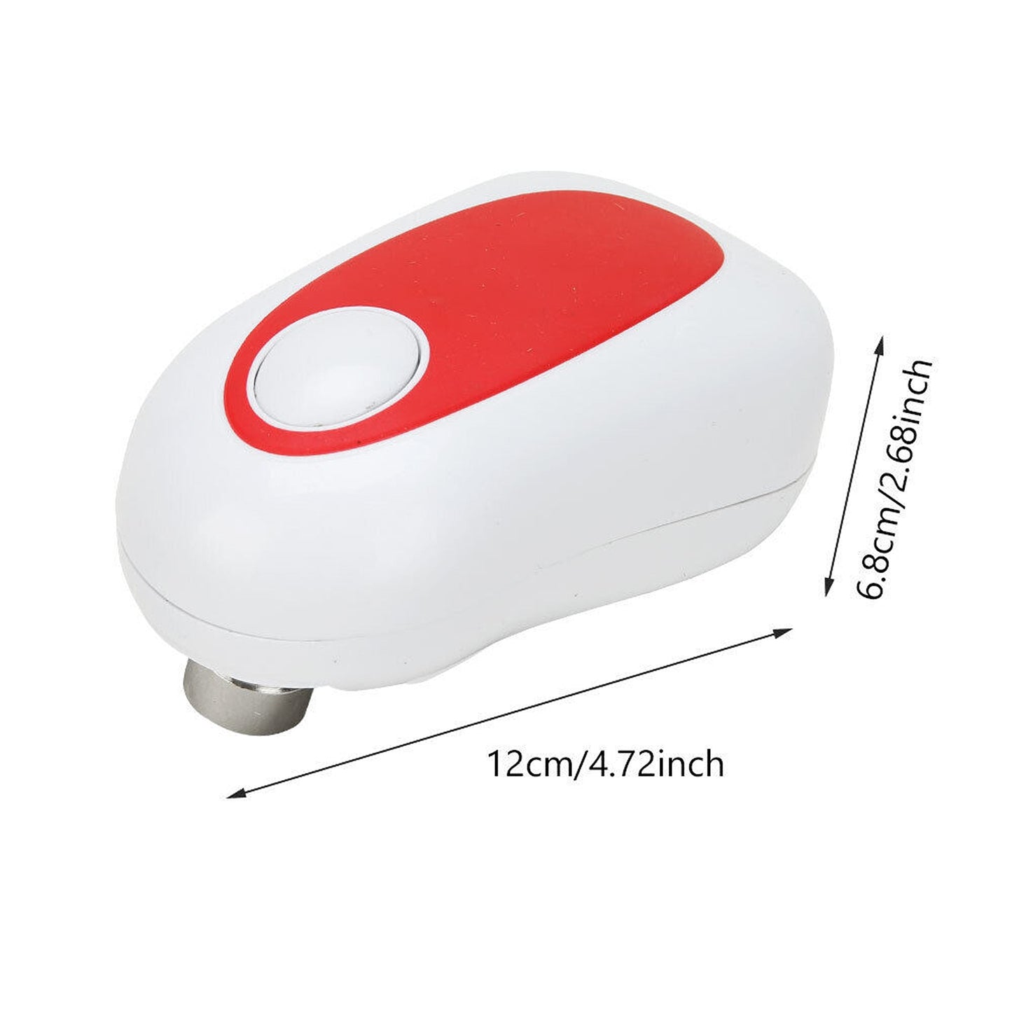 One-Touch Safety Can Opener with Automatic Lid Removal for Kitchens