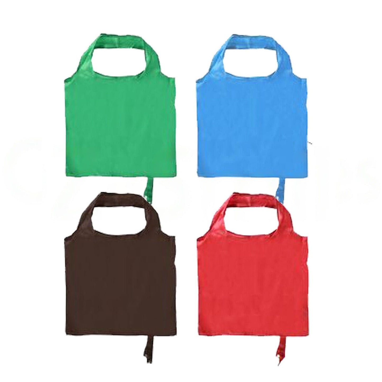 Set of 4 Reusable Foldable Shopping Bags Large Grocery Totes
