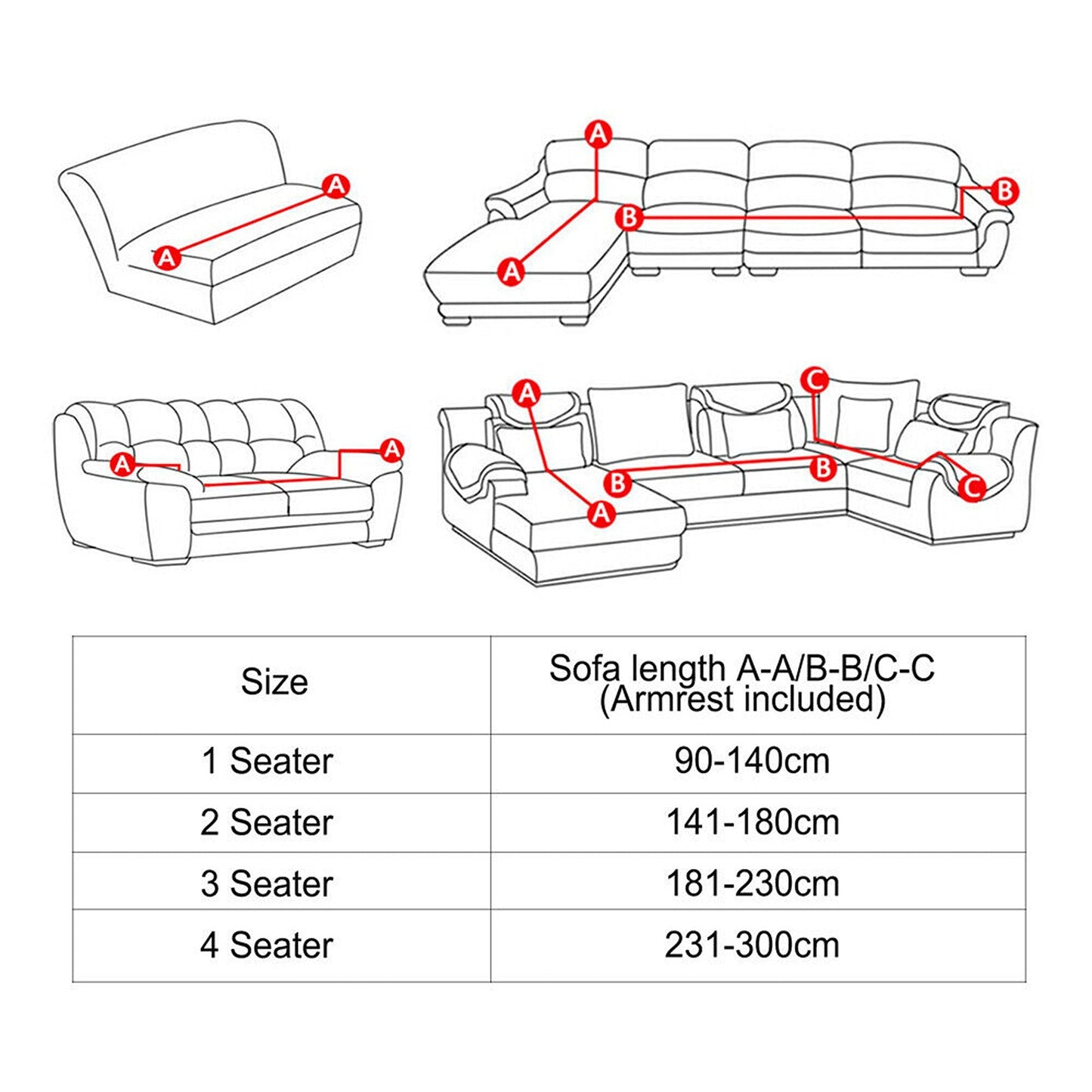 Lake Blue Super Stretch Slipcover Velvet Sofa Covers Couch Cover