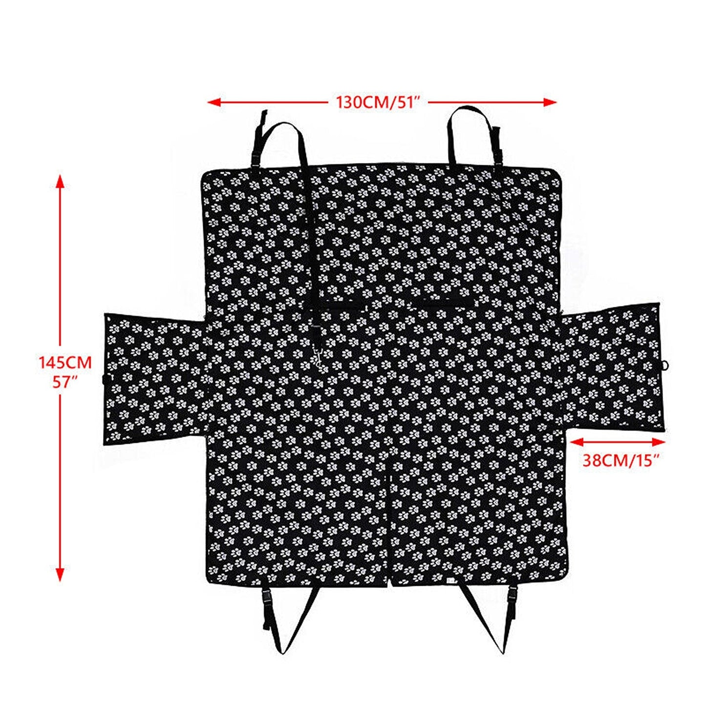 Waterproof Pet Car Seat Cover Non-Slip Hammock Style Protector for Rear Seats