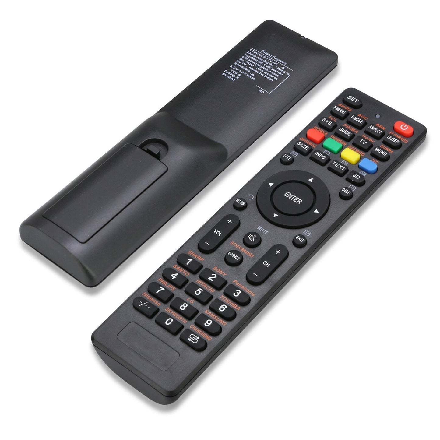 Universal LCD LED TV Remote Control Compatible with Sony Samsung Panasonic LG TCL Soniq