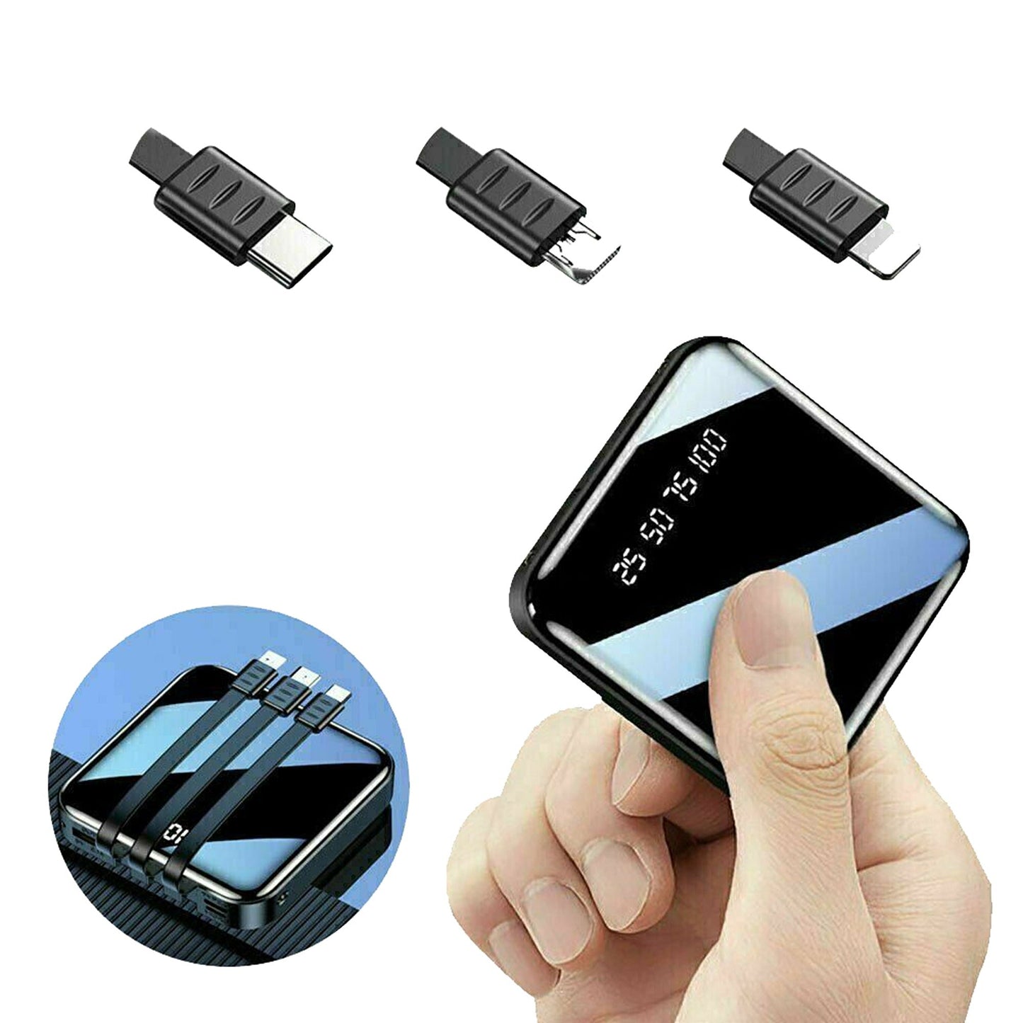 Mini Portable USB Power Bank Backup Battery Charger for Phones