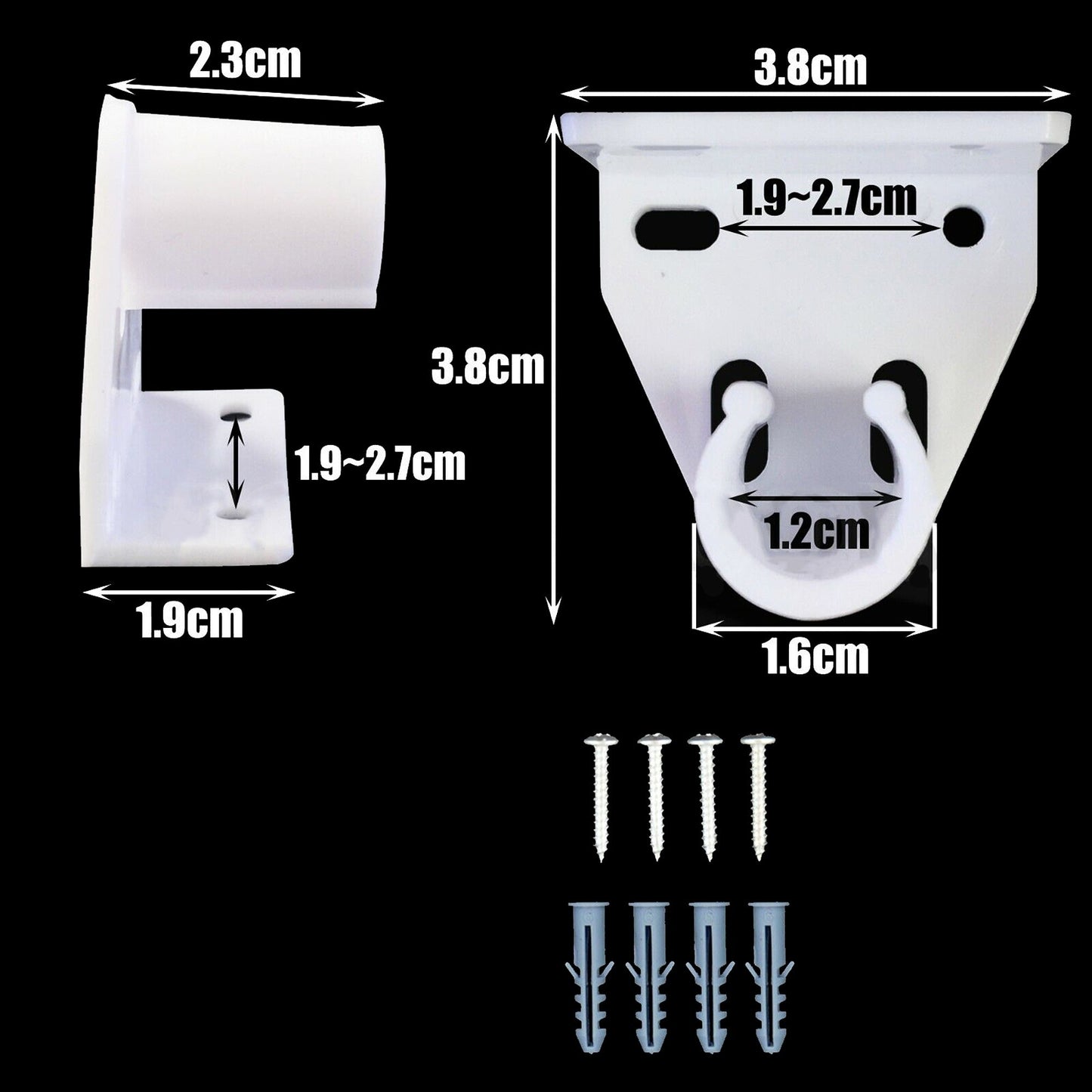 Close Fit Design Muslin Curtain Conduit Rod Bracket Snap Pole Tube 16mm