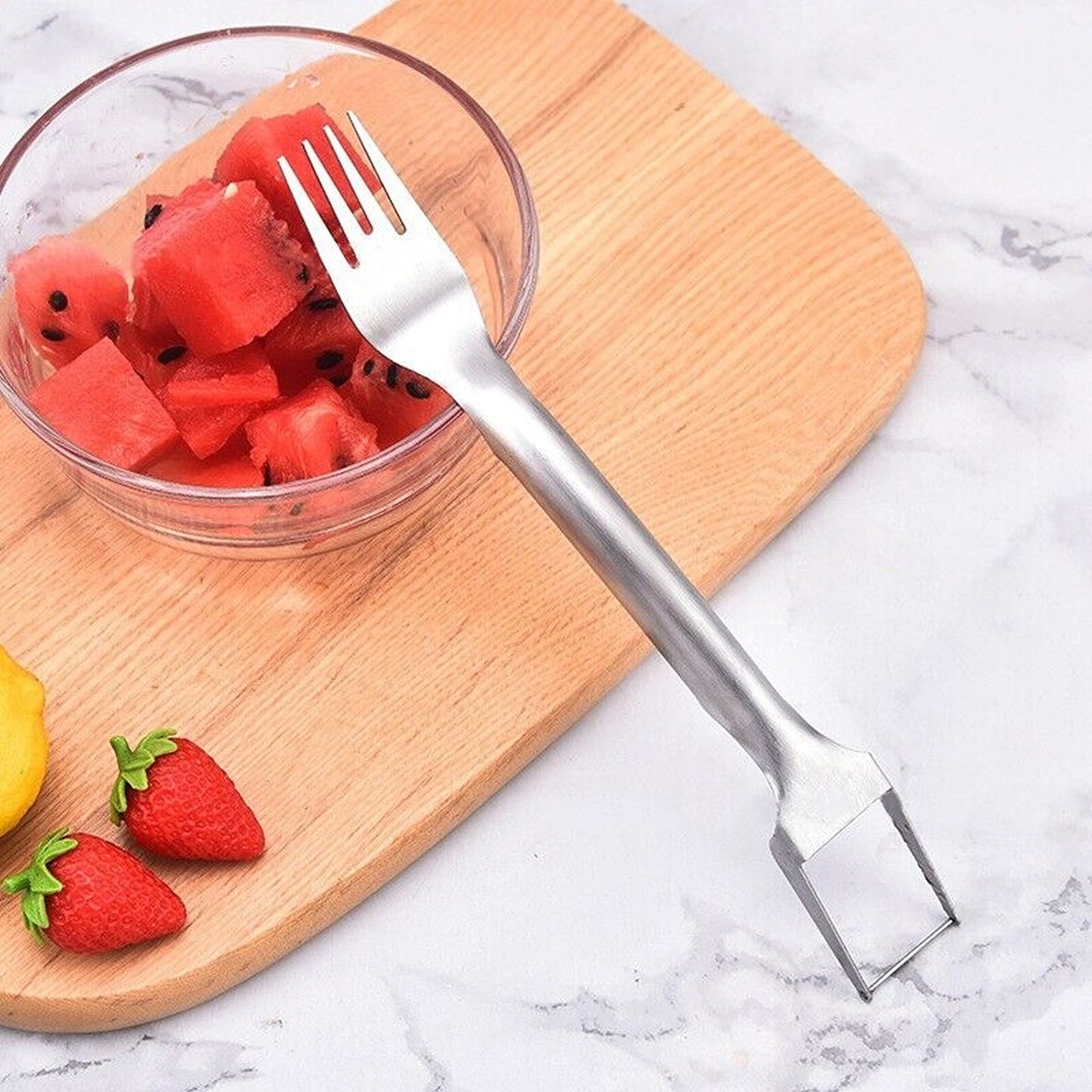 Stainless Steel Watermelon Fork and Slicer Multi-tool