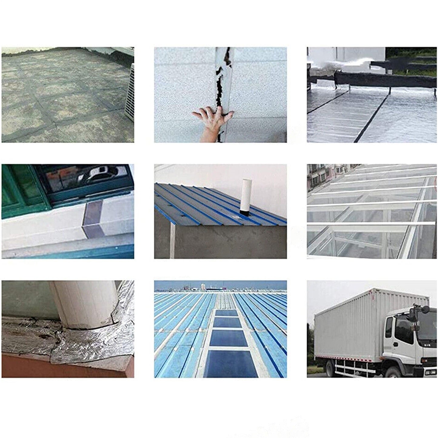 Roof Repair Waterproof Tape Butyl Rubber Aluminium Foil 100mm 5m