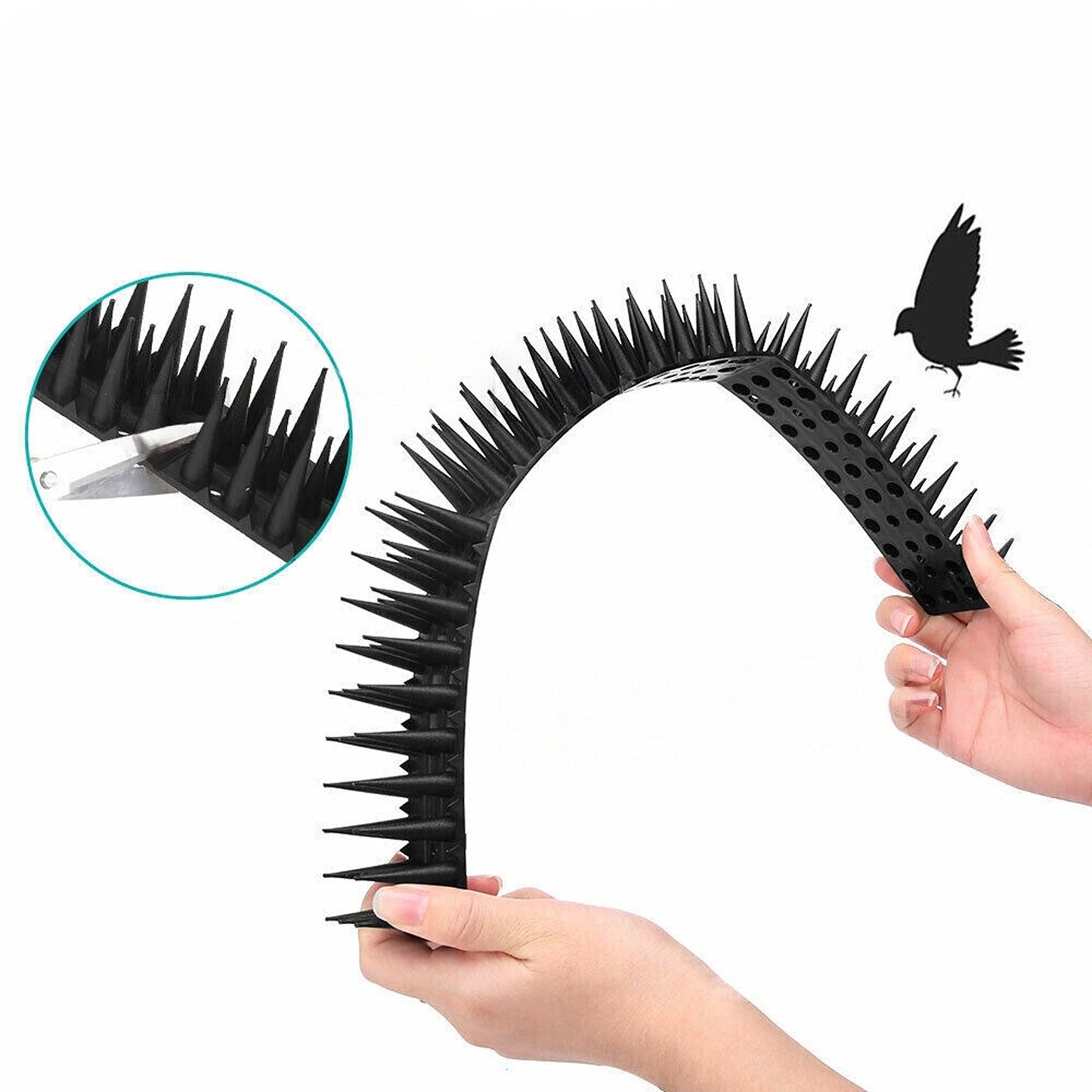 12pcs Effective Pest Control Spikes Anti-Bird Deterrent Fence
