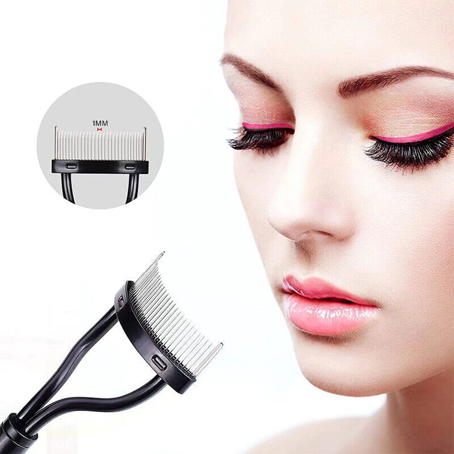 2pcs Metal Eyelash Comb and Mascara Separator Beauty Tool