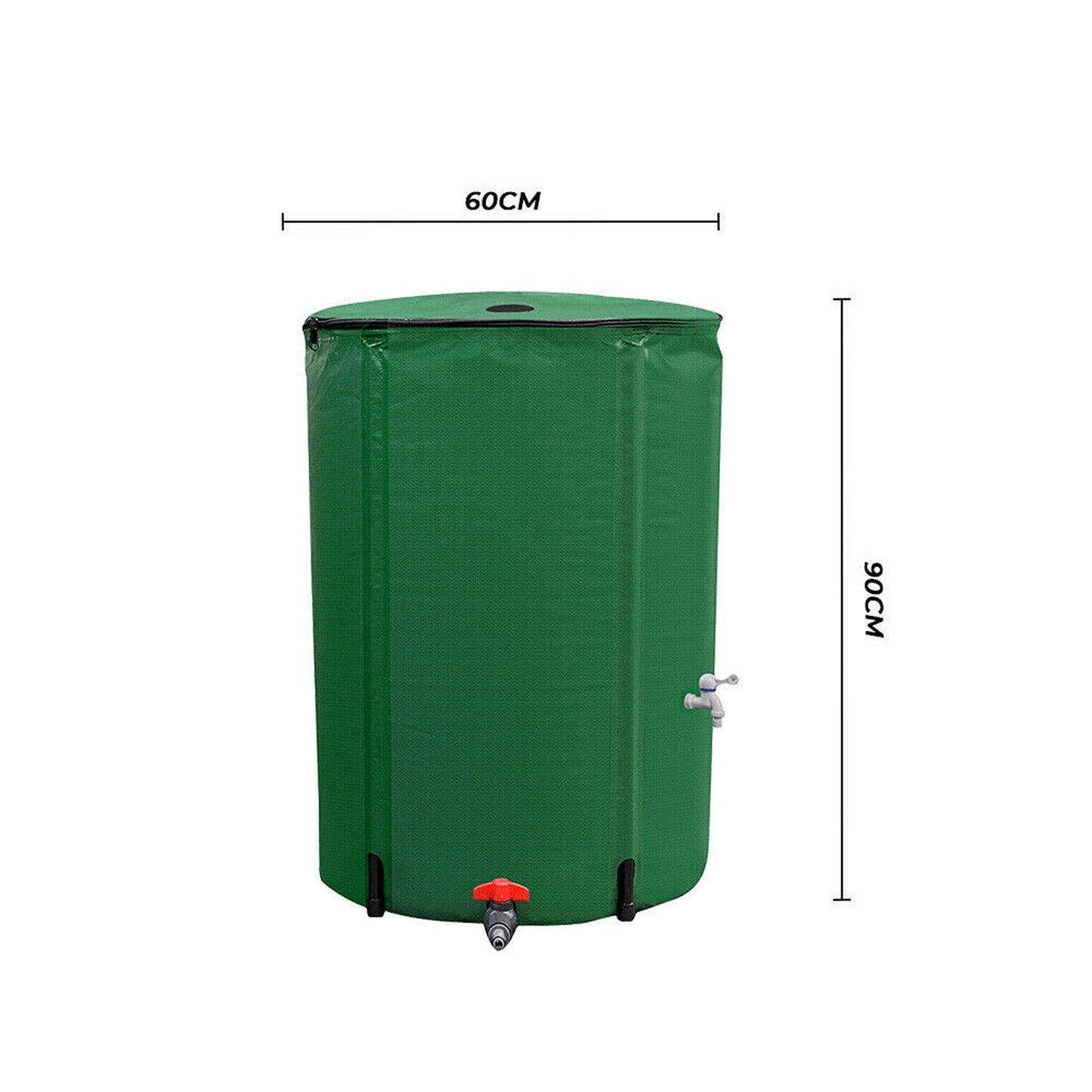 Collapsible Water Storage Tank with Mesh Filter for Rainwater Collection 250L