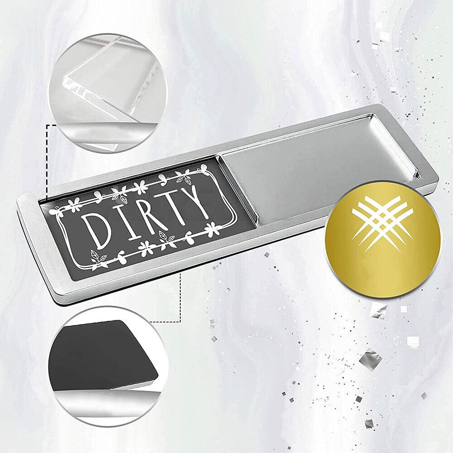 Simple Indicator Magnet for Dishwasher Clean or Dirty Sign
