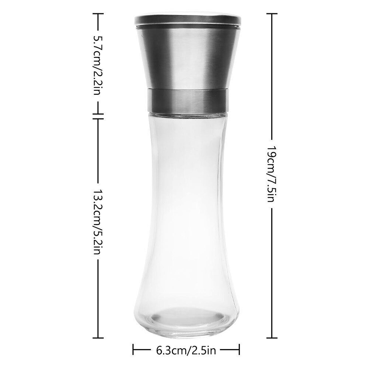 Stainless Steel Salt and Pepper Grinders with Oil Sprayer for Kitchen Use