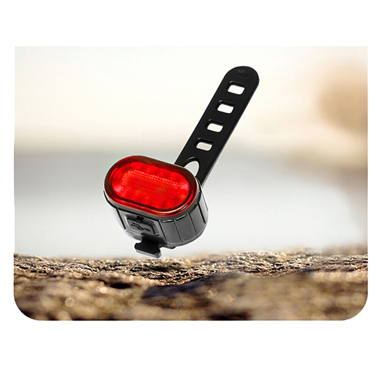 USB Rechargeable LED Bike Light Set Bright Front and Rear Mountain Bicycle Lights