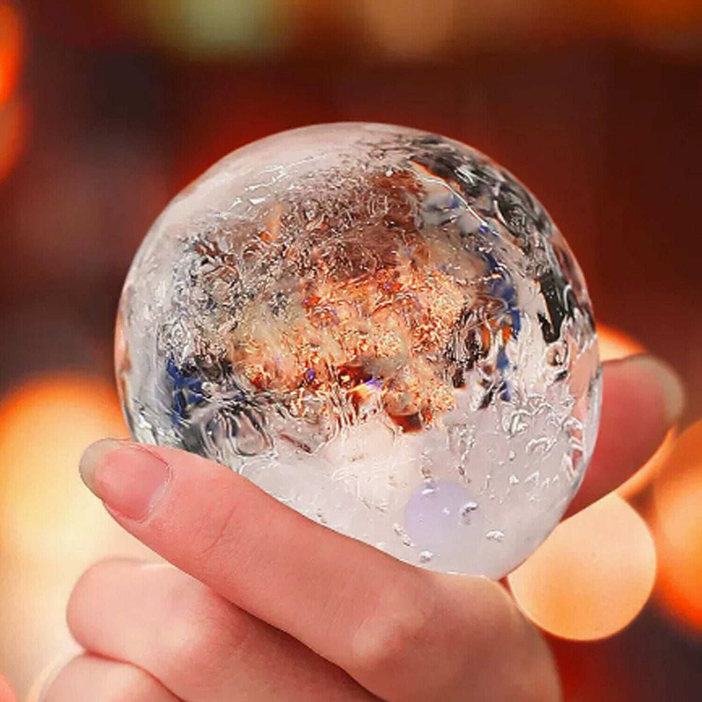Silicone Ice Sphere Molds Large Round Ice Ball Maker - 4 Trays