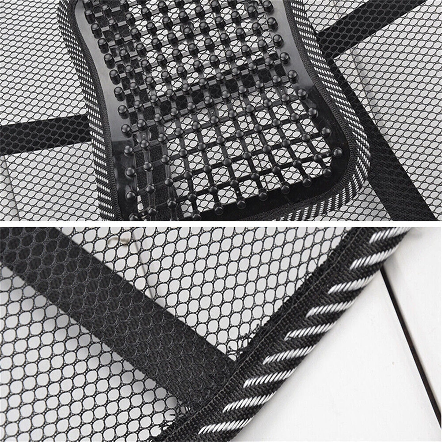 2pcs Mesh Lumbar Support Back Rest for Office Chairs and Car Seats