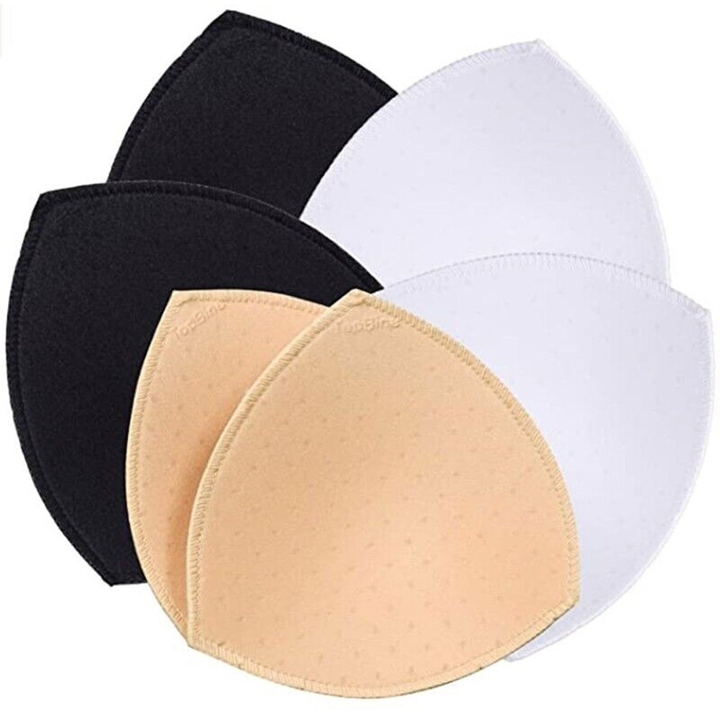 3pairs Push-Up Bikini Pads Sports Bra Inserts Removable Women - 3 Pairs