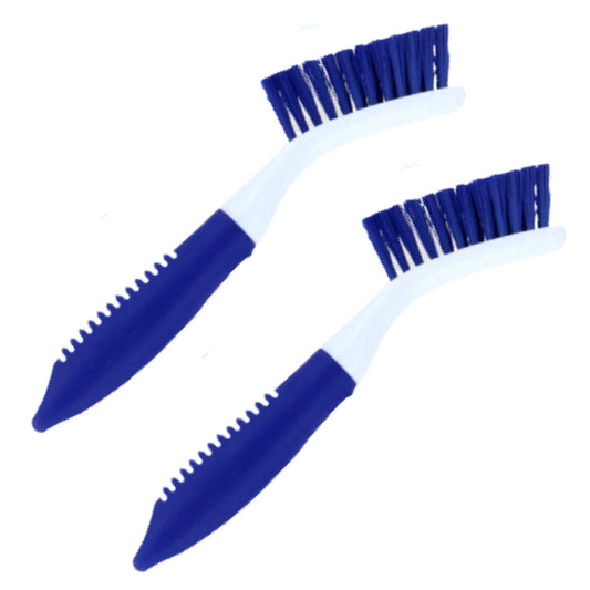 2pcs Grout Cleaning Brush Set with Soft Grip Handle PET Fibre Bristles