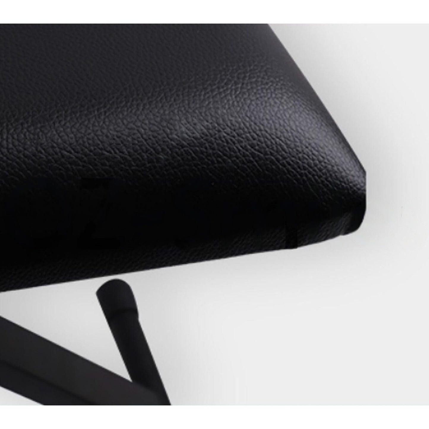 Black 3-Way Adjustable Piano Stool Folding Keyboard Seat Bench