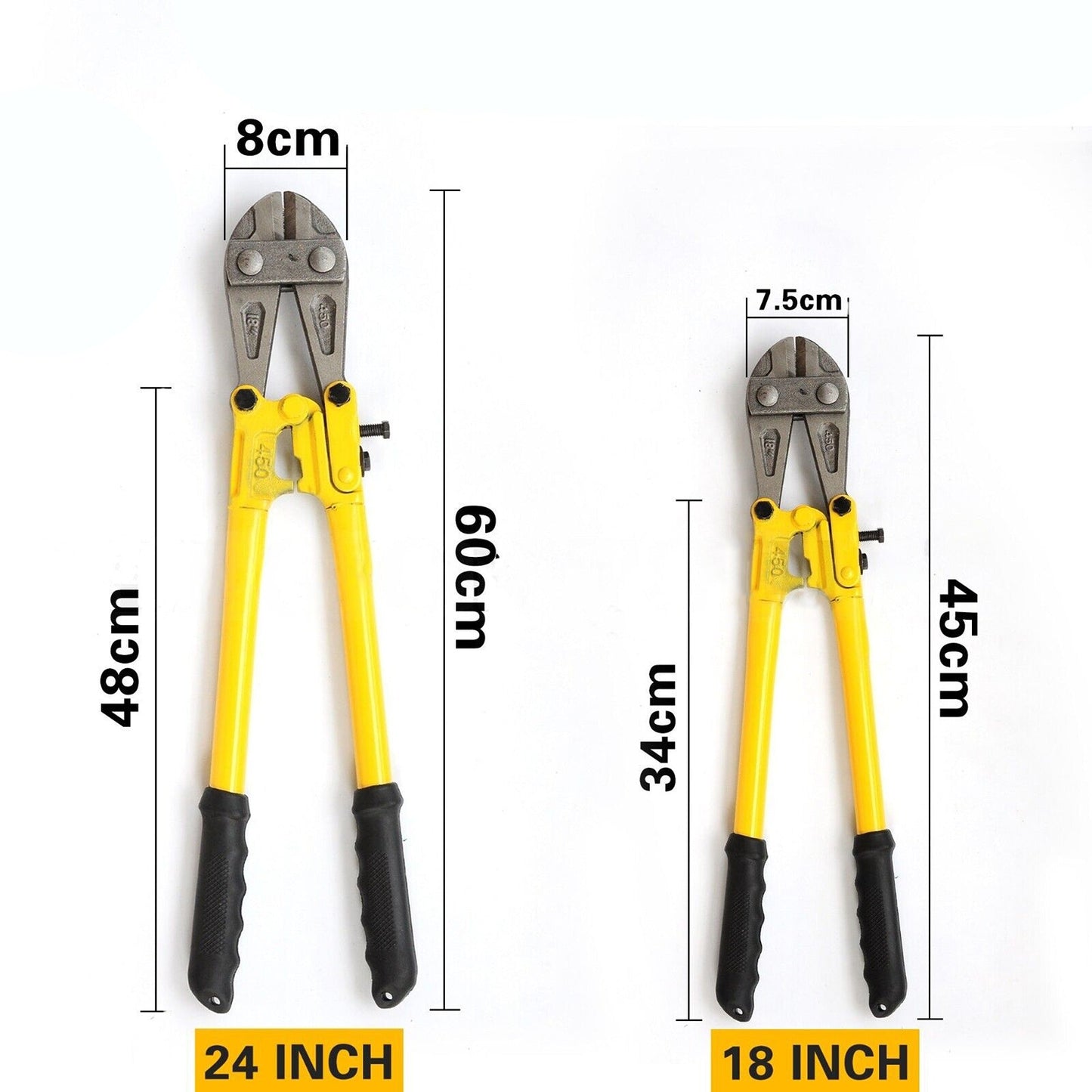 Heavy Duty Steel Wire Hand Held Bolt Croppers Snips Clippers