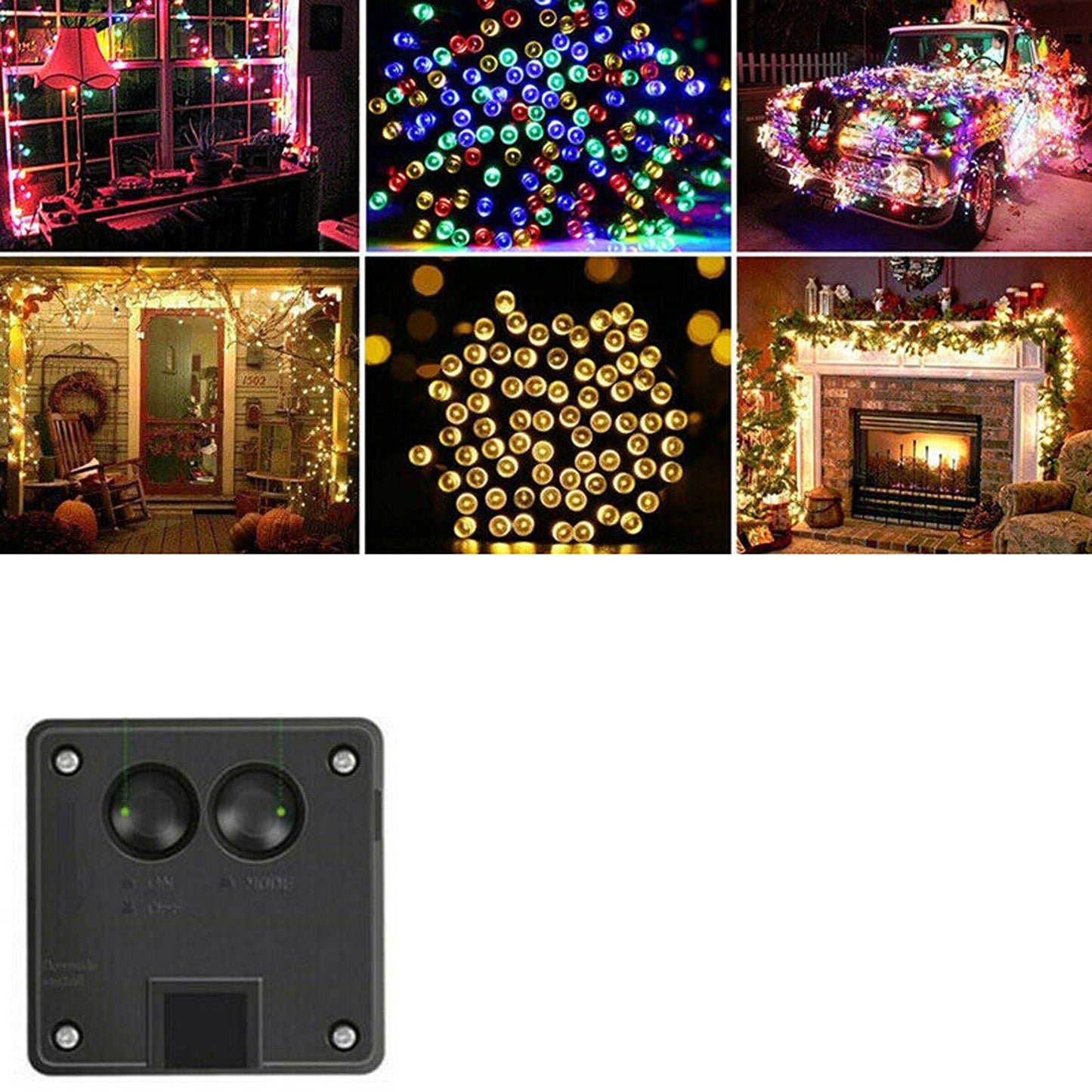 Waterproof Outdoor Solar Fairy String Lights 100 to 500 LEDs 8 Modes