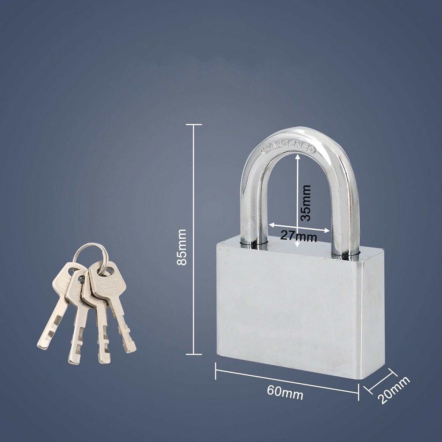 60mm High-Security Stainless Steel Ball Padlock for Heavy Duty Use
