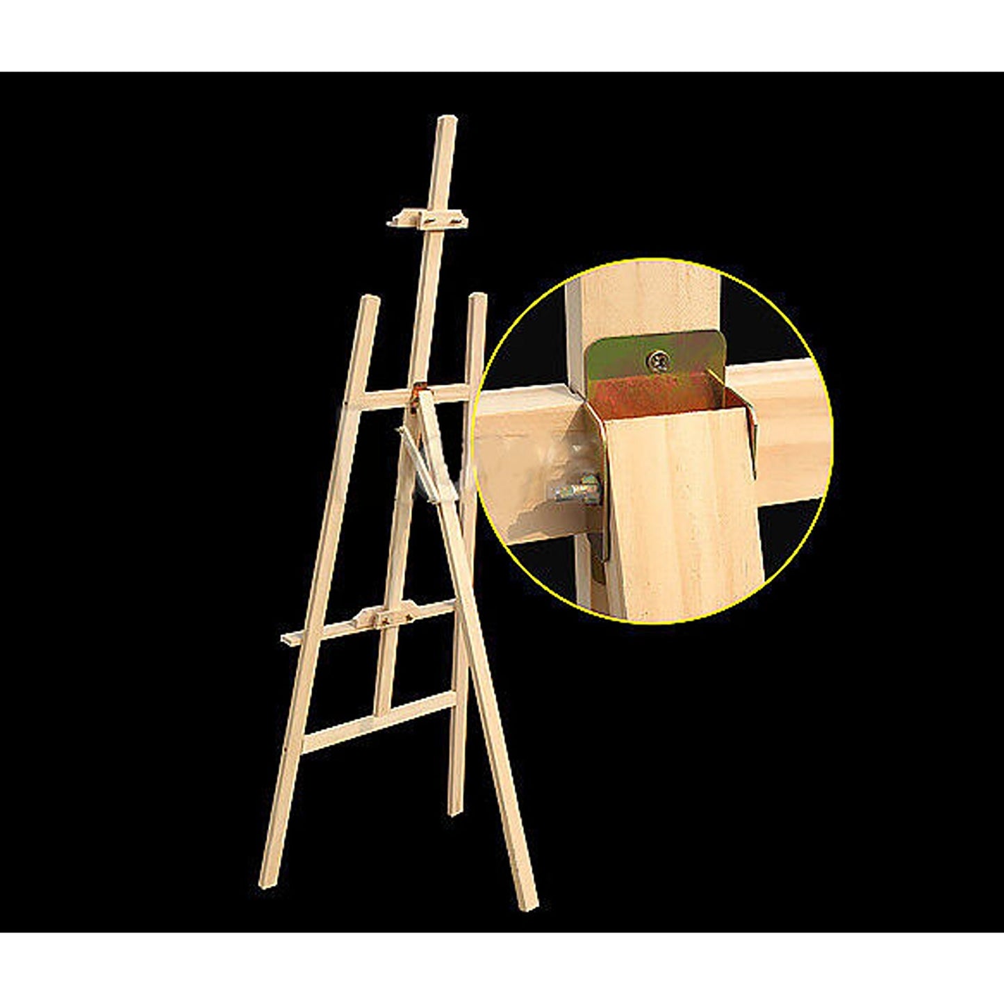 Adjustable Pine Wood Easel for Artists Art Display Painting Stand