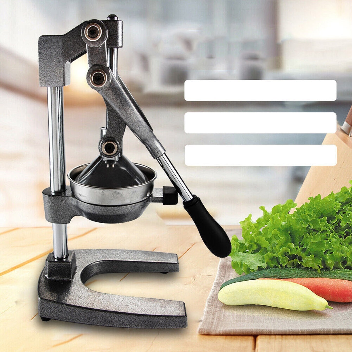 Manual Citrus Juicer Commercial Hand Press Extractor for Orange and Lemon