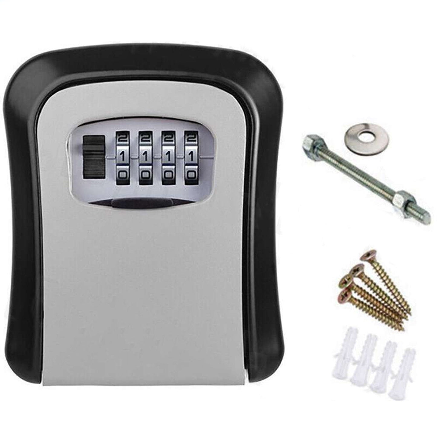 Combination Lock Safe Box 4 Digit Wall Mounted Security Storage