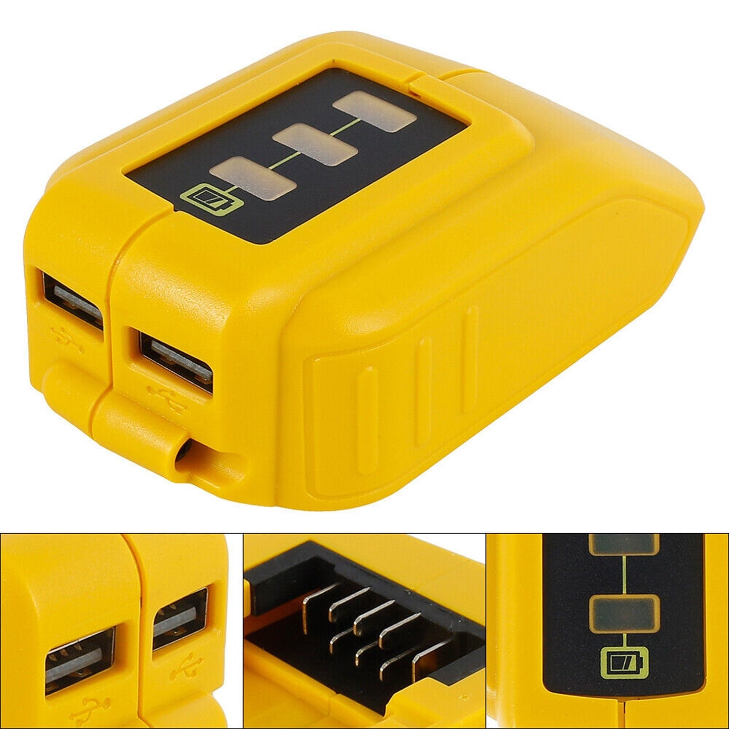 USB Charging Battery Adapter for DEWALT Power Bank Charger DCB090 Mobile Phone