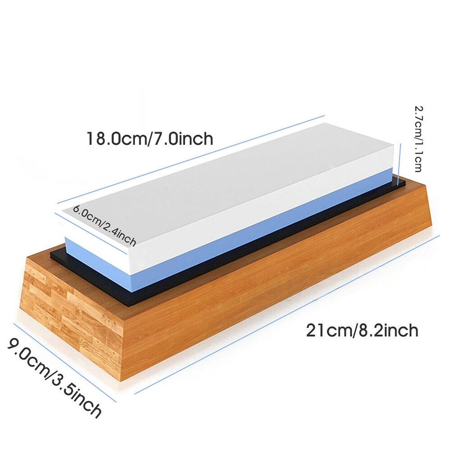 Dual Grit Knife Sharpening Stone Whetstone 1000/6000 Water Wet Sharpener