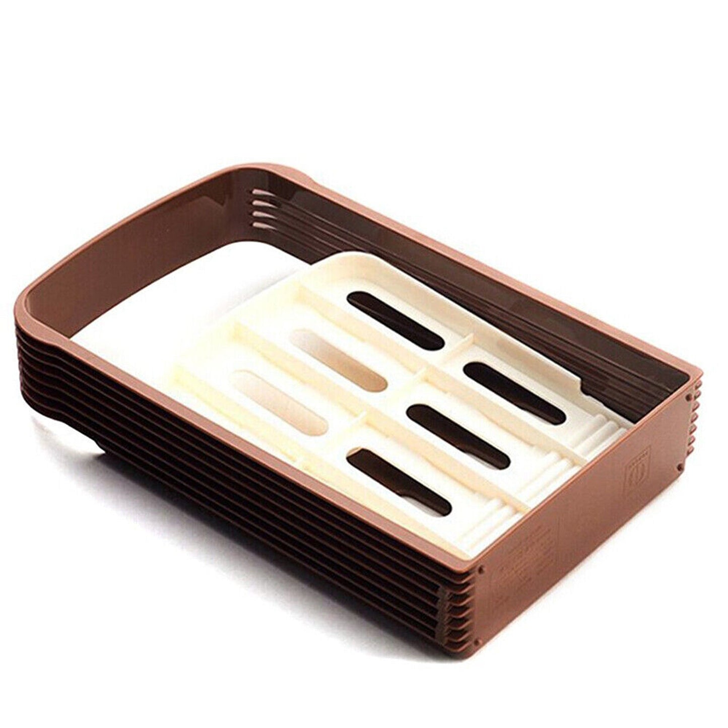 Foldable Bread Slicing Guide with Toast Cutter