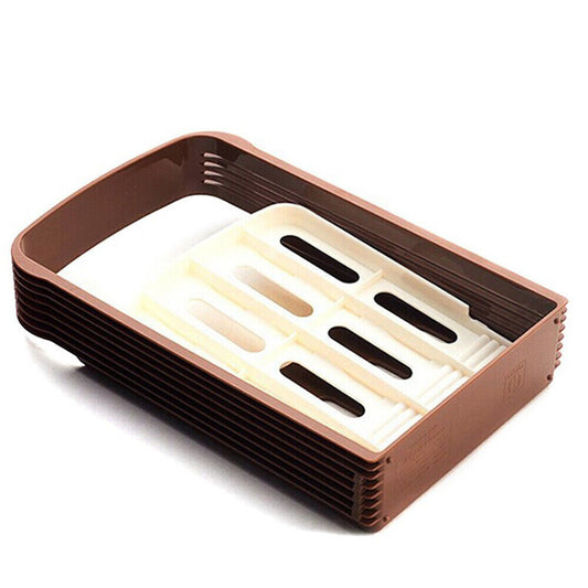Foldable Bread Slicing Guide with Toast Cutter