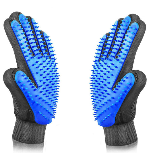 1 Pair Pet Grooming Glove Deshedding Brush Fur Hair Remover Mitt