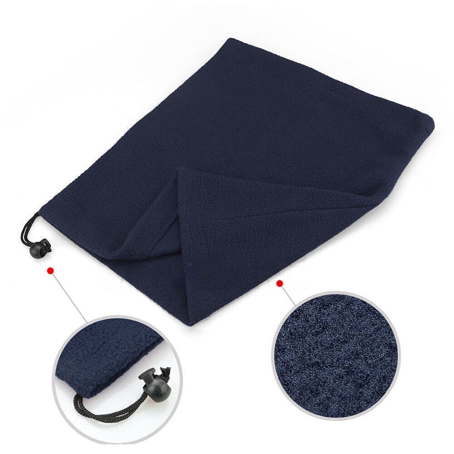 Winter Multi-Use Snood Warm Fleece Neck Scarf Beanie Hat for Men and Women
