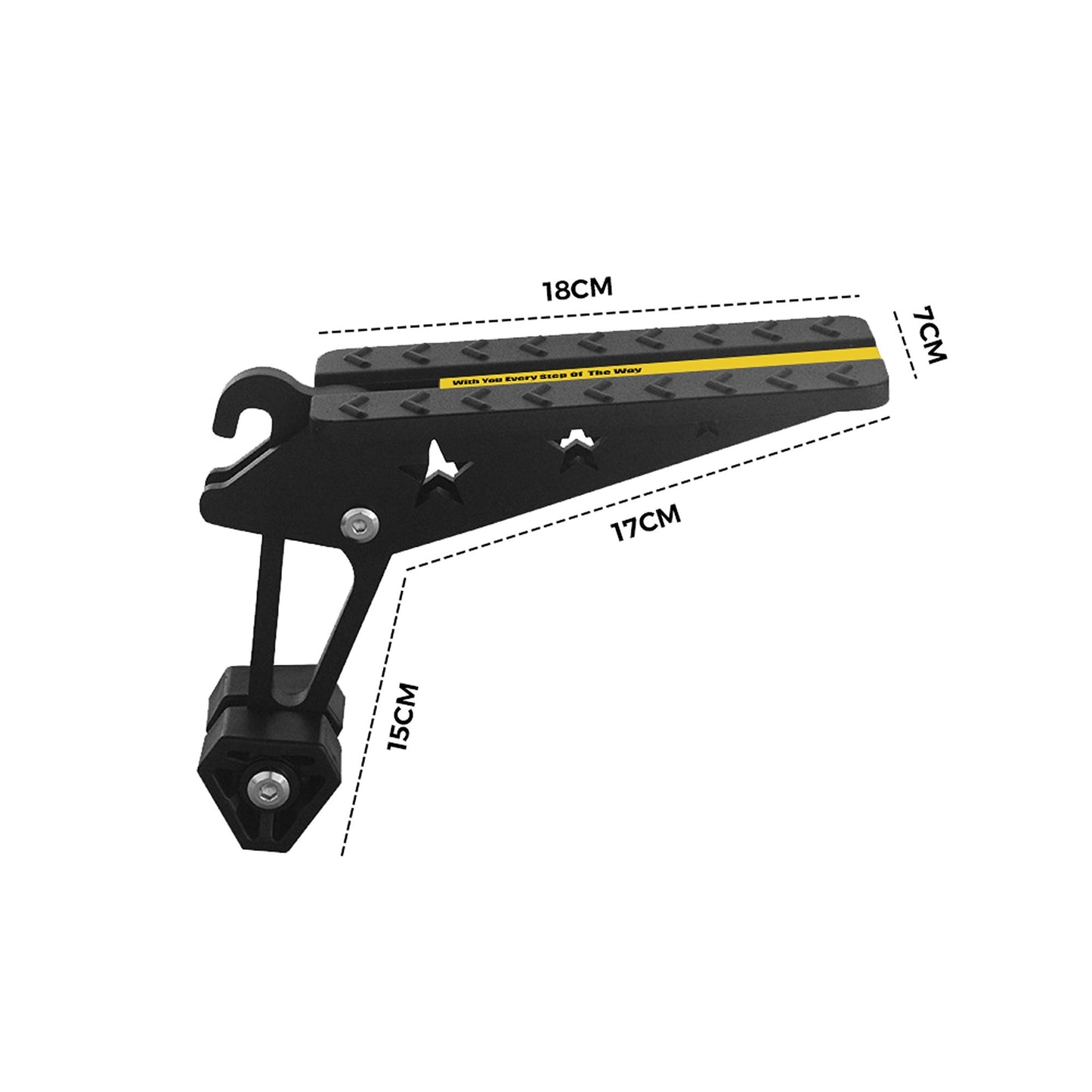 Portable Car Doorstep Adjustable Vehicle Access Step for Emergency Escape