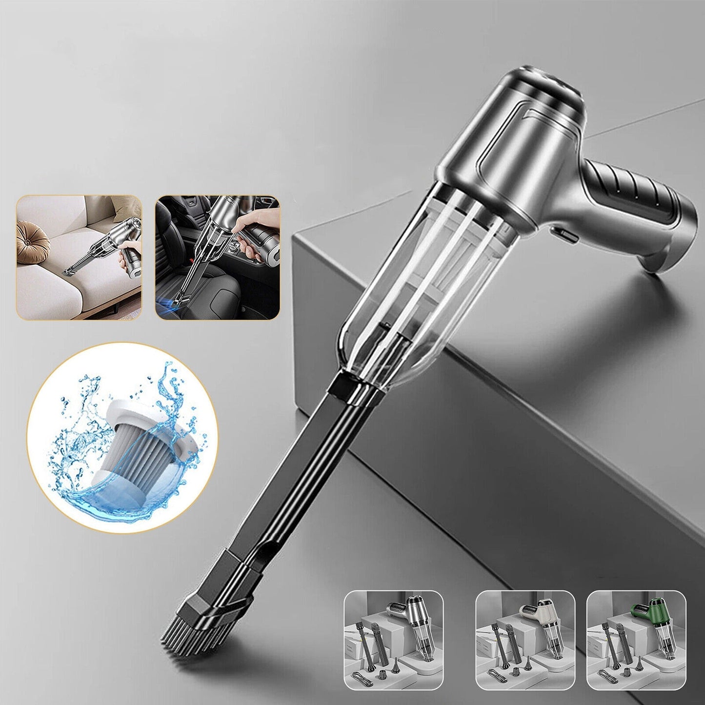 Cordless Handheld Vacuum for Home and Car Mini Air Duster